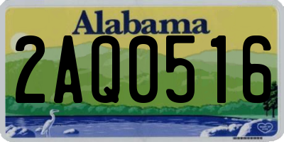 AL license plate 2AQ0516