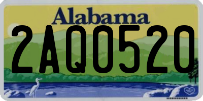 AL license plate 2AQ0520