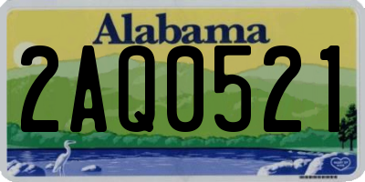 AL license plate 2AQ0521