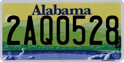 AL license plate 2AQ0528