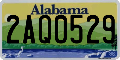 AL license plate 2AQ0529