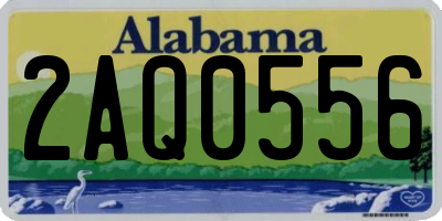 AL license plate 2AQ0556