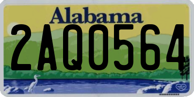 AL license plate 2AQ0564