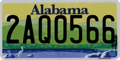 AL license plate 2AQ0566