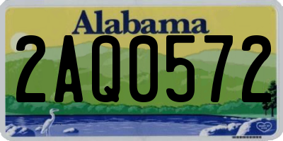 AL license plate 2AQ0572