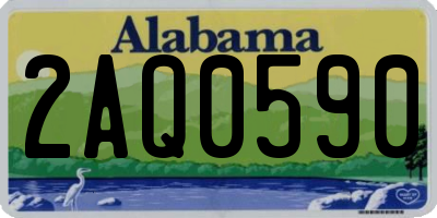 AL license plate 2AQ0590