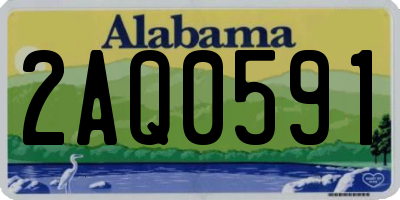 AL license plate 2AQ0591