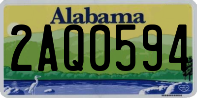 AL license plate 2AQ0594