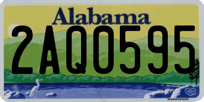 AL license plate 2AQ0595