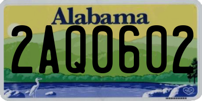 AL license plate 2AQ0602