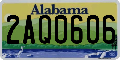 AL license plate 2AQ0606