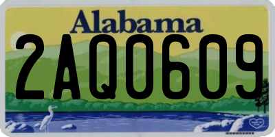 AL license plate 2AQ0609
