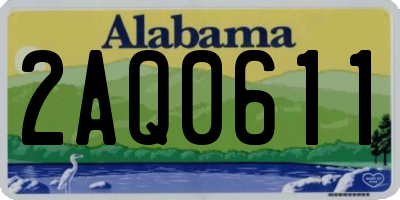 AL license plate 2AQ0611