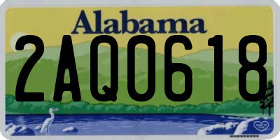AL license plate 2AQ0618