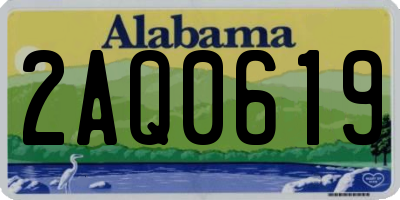 AL license plate 2AQ0619