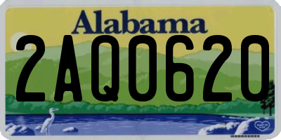 AL license plate 2AQ0620