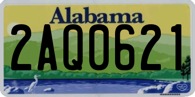 AL license plate 2AQ0621