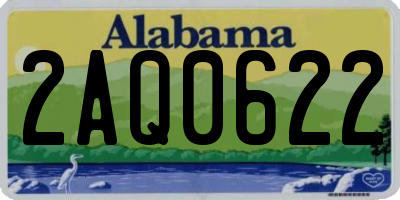 AL license plate 2AQ0622