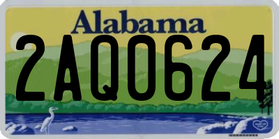 AL license plate 2AQ0624