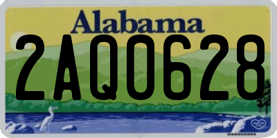 AL license plate 2AQ0628