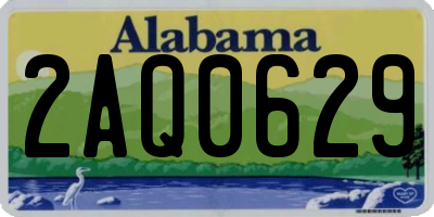 AL license plate 2AQ0629