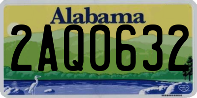 AL license plate 2AQ0632