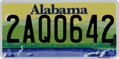 AL license plate 2AQ0642