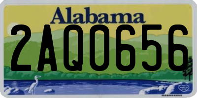 AL license plate 2AQ0656