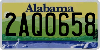 AL license plate 2AQ0658