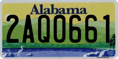 AL license plate 2AQ0661