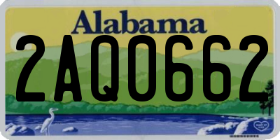 AL license plate 2AQ0662