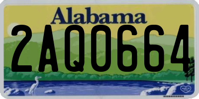 AL license plate 2AQ0664