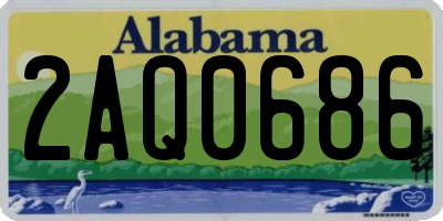 AL license plate 2AQ0686