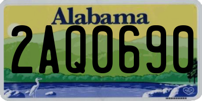 AL license plate 2AQ0690