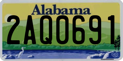AL license plate 2AQ0691