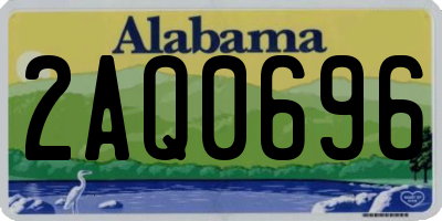 AL license plate 2AQ0696