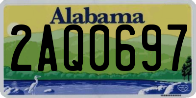 AL license plate 2AQ0697