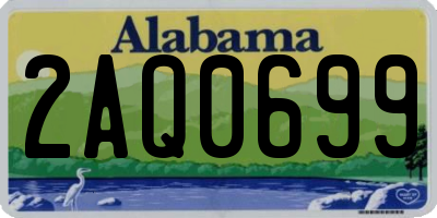 AL license plate 2AQ0699