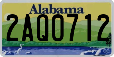 AL license plate 2AQ0712