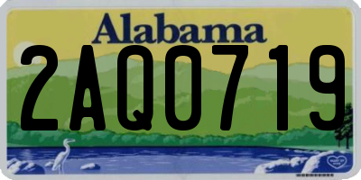 AL license plate 2AQ0719
