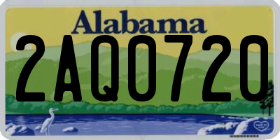 AL license plate 2AQ0720