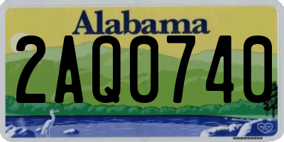 AL license plate 2AQ0740