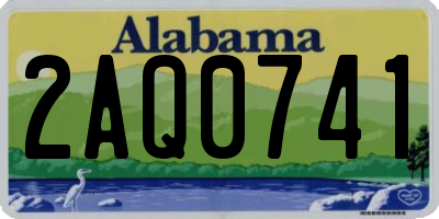 AL license plate 2AQ0741