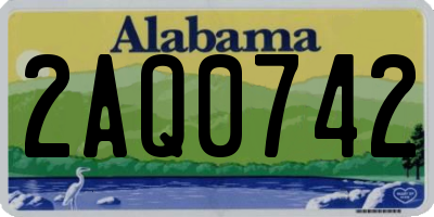 AL license plate 2AQ0742