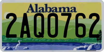 AL license plate 2AQ0762