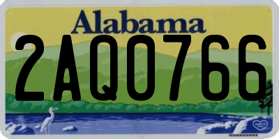 AL license plate 2AQ0766