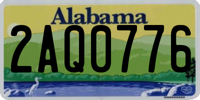 AL license plate 2AQ0776