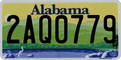 AL license plate 2AQ0779