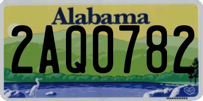 AL license plate 2AQ0782