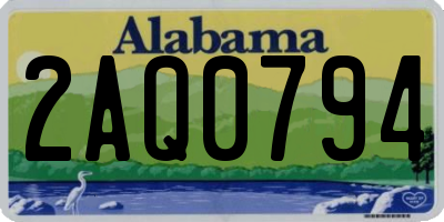 AL license plate 2AQ0794